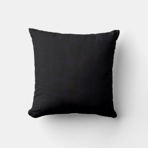 Jaguar Pattern in Black Panther Colours Throw Pillow