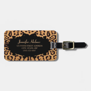 Jaguar Print Personalized luggage tag