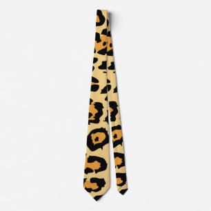 jaguar print tie