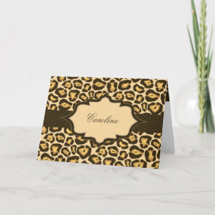 Jaguar Ribbon Thank You Card