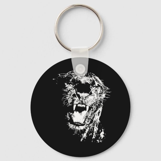 Jaguar Roaring Keychain (Front)