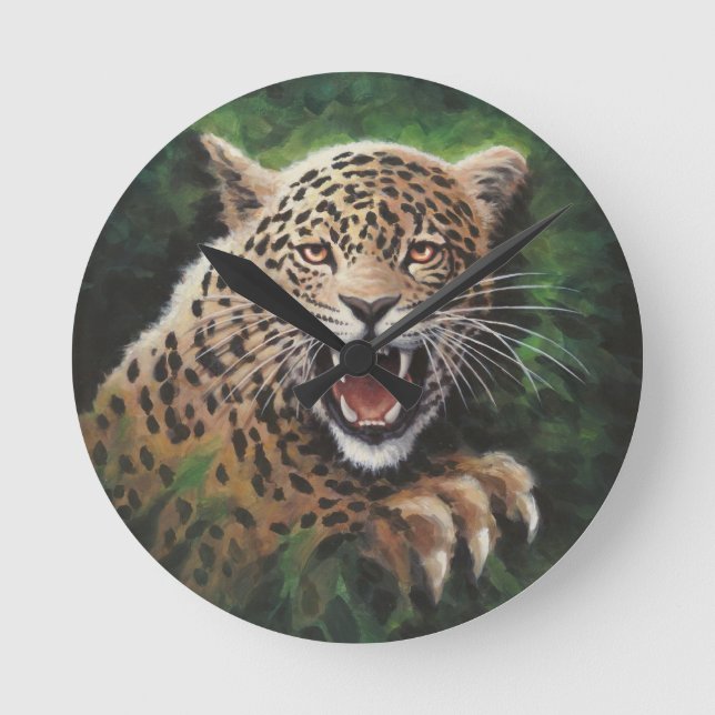 Jaguar Round Clock (Front)