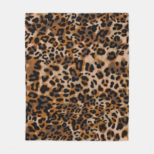 Jaguar Skin: Animal Seamless Pattern Fleece Blanket