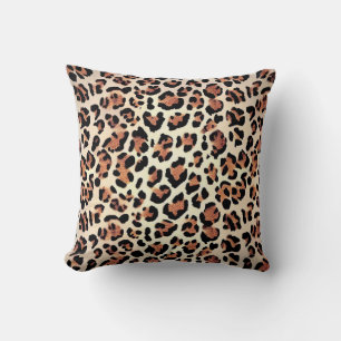 Jaguar skin throw pillow