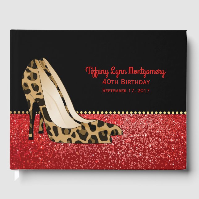 Jaguar Stilletos Événement Livre d'invités (Recto)