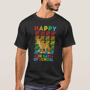 Jaguar Teacher Student Happy 100 Days of School T-Shirt