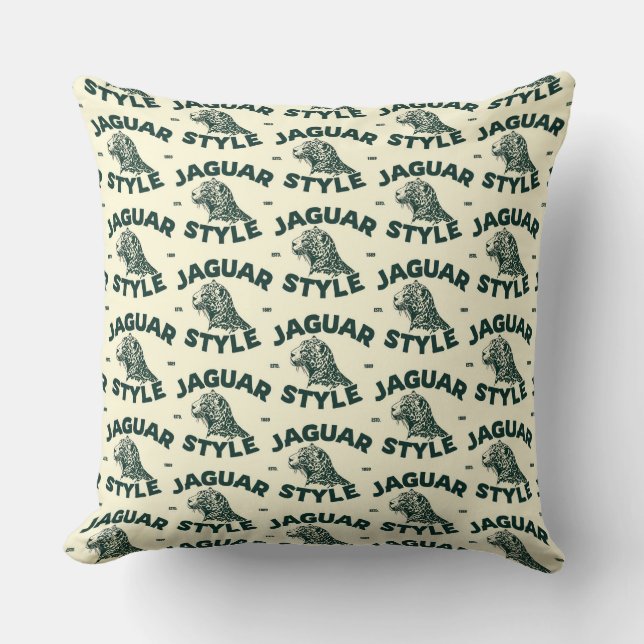 Jaguar Throw Pillow (Front)