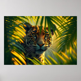 Jaguar Tropical Amazon Wild Jungle Big Cat Poster