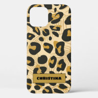 Jaguar Wild Animal Print Personalized Name