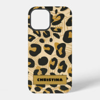 Jaguar Wild Animal Print Personalized Name