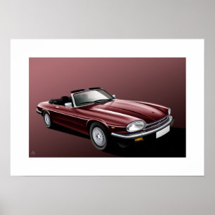 Jaguar XJ-S Convertible Poster