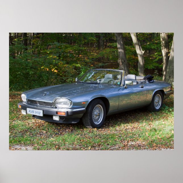 Jaguar XJS V12 Cabriolet Poster (Front)