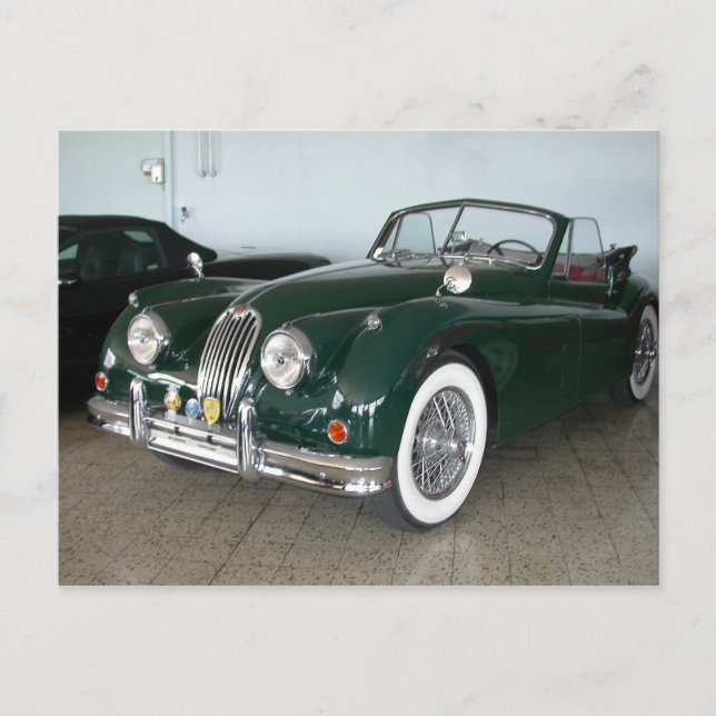 Jaguar XK 120 Postcard (Front)