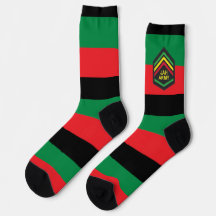 Jah Army UNIA Africa Black Power Socks