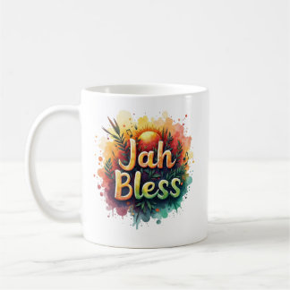 Jah Bless Reggae Watercolor Coffee Mug
