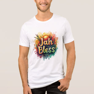 Jah Bless Reggae Watercolor Men’s  Tri-Blend Shirt