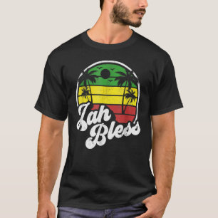 Jah Bless Vintage Jamaica Reggae Jamaican Vacation T-Shirt