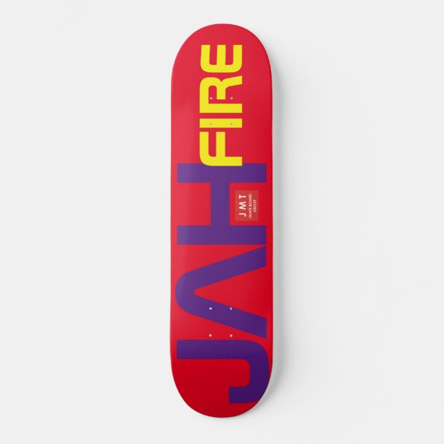 JAH FIRE OFFICIEL Skateboard (Recto)