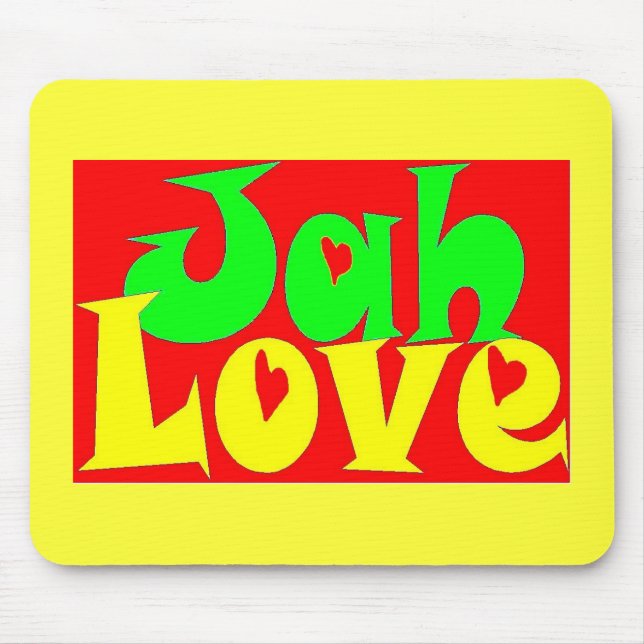Jah Love Mouse Pad (Front)