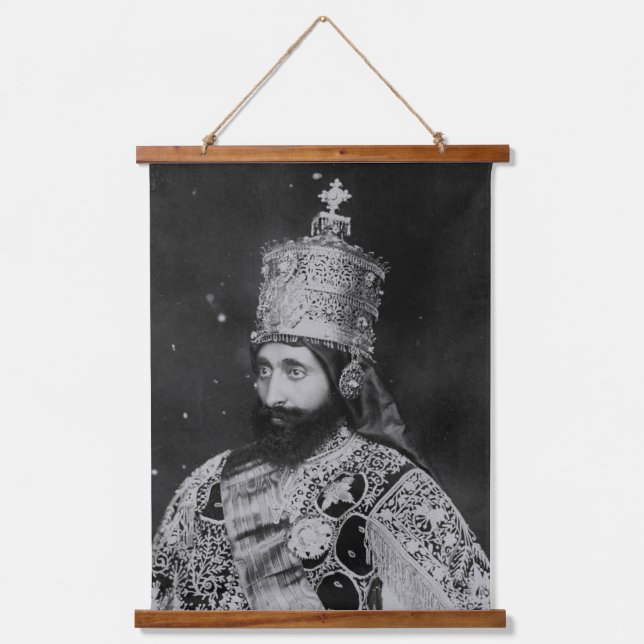 Jah Rastafari Haile Selassie I HIM INI Rasta Roots Hanging Tapestry (Front)