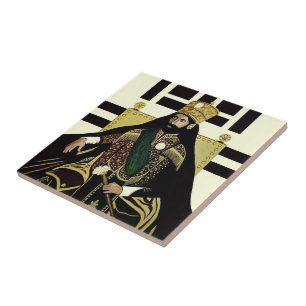 Jah Rastafari Haile Selassie Rasta Reggae Roots Tile