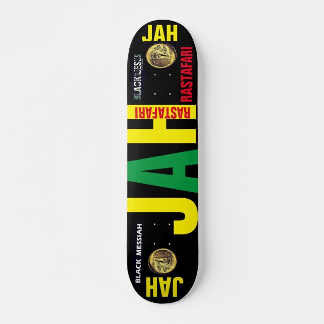 JAH RASTAFARI  JMT 7 3/4" Skateboard Deck (Front)