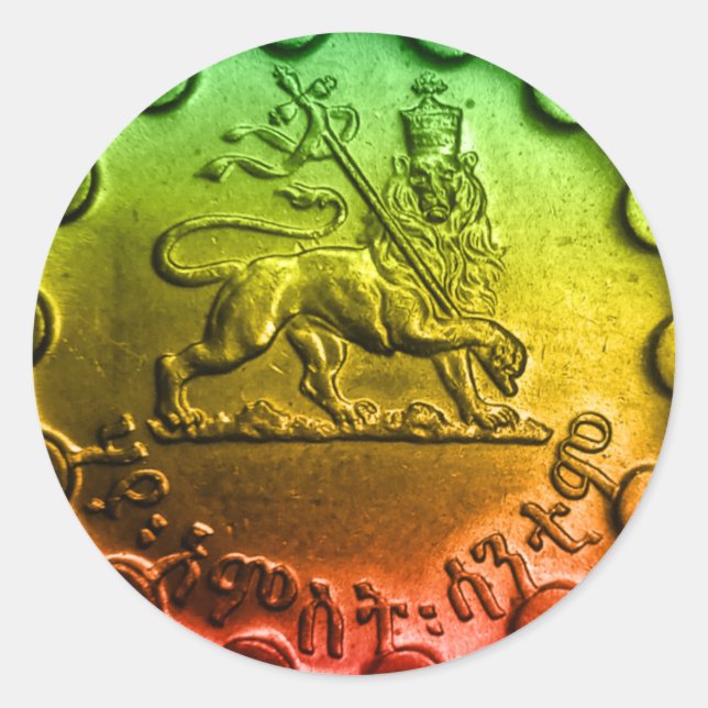 Jah Rastafari Lion of Judah Sticker (Front)