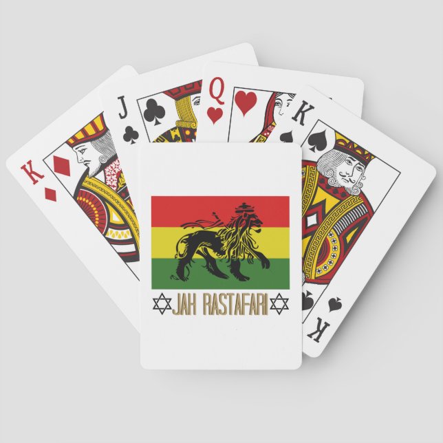 Jah Rastafari Playing Cards (Back)