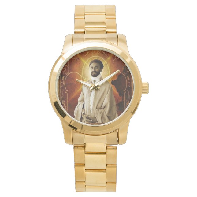 Jah Rastafari Rasta Livity INI One Love Roots Watch (Front)