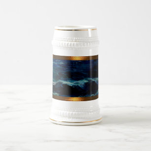 JAH SEA + higher contrast sailor cup-mug Beer Stein