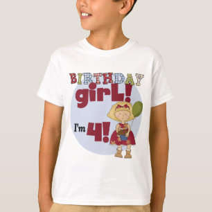 J'ai 4 T-shirts et cadeaux pour filles d'anniversa