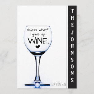 J'ai abandonné à vin le faire-part drôle de