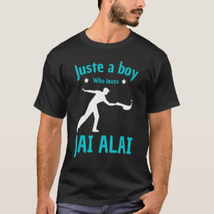 Jai alai player boys fan jai alai cesta punta bal T-Shirt