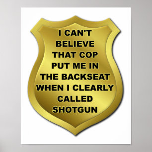 J'Ai Appelé Shotgun Funny Poster