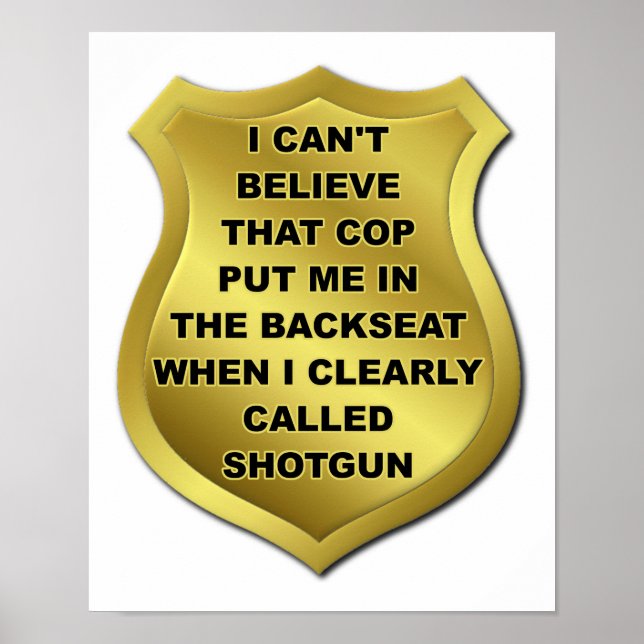 J'Ai Appelé Shotgun Funny Poster (Devant)