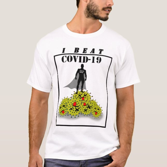 J'AI BATTU COVID-19 T-SHIRT (Devant)