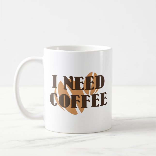 J'Ai Besoin De Café Mug (Gauche)