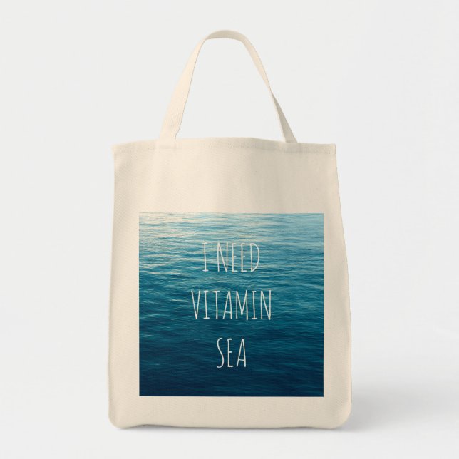 J'AI BESOIN DE LA MER de VITAMINE - sac (Devant)