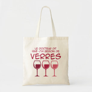 J'ai besoin de verres tote bag