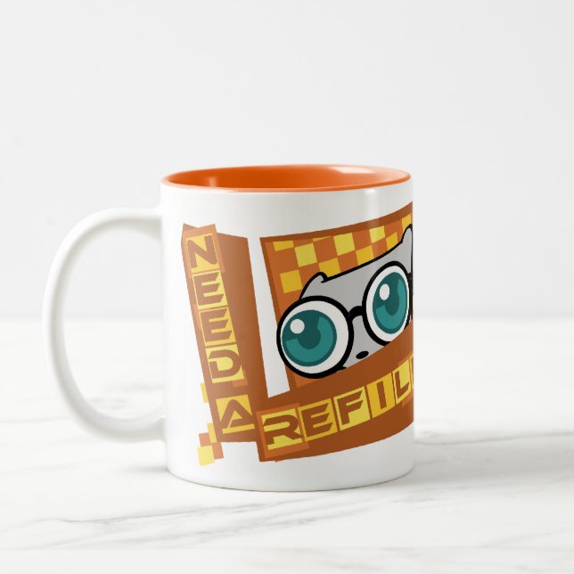 J'ai besoin d'une recharge : Tasse de Pilz-E (Gauche)