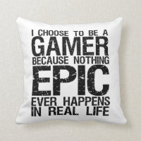 J'ai choisi d'être un Coussin amusant pour Geek de