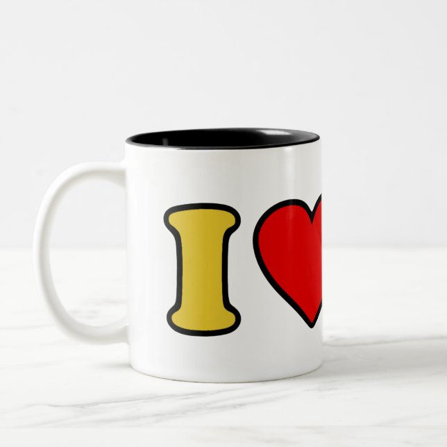 J'AI COEUR DIAPER Mug (Gauche)