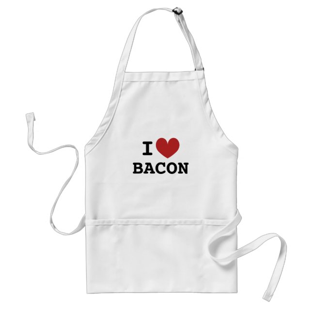 J'ai coeur tablier de cuisine bacon pour hommes et (Devant)