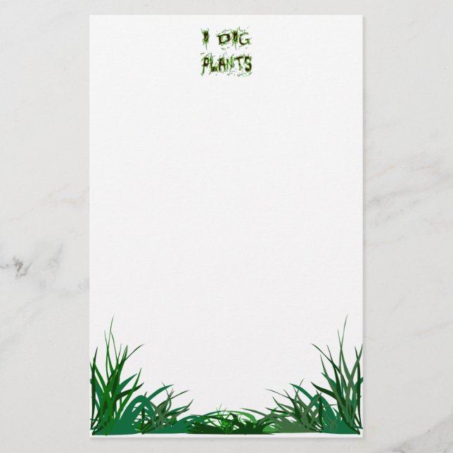 J'ai creusé Plante Gardener Slogan papeterie (Devant)