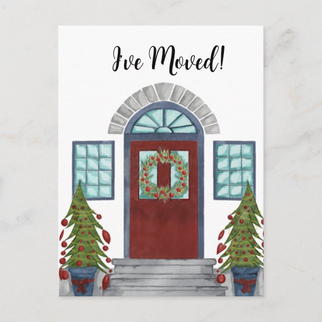 J'ai déménagé ! Carte de Noël pour la maison (Devant)