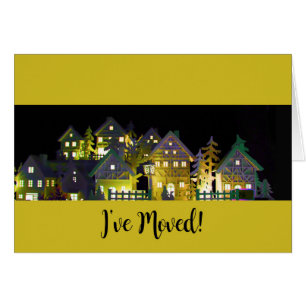 J'ai déménagé des maisons de Noël éclairées