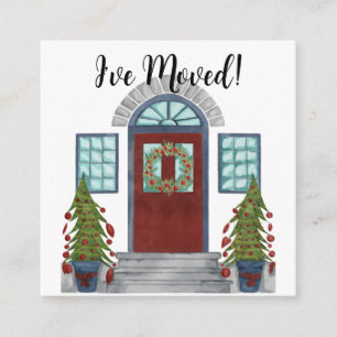J'ai déménagé ! Maison de Noël Carte de boîtier
