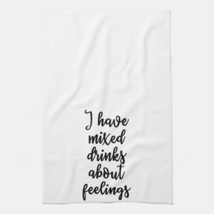 J'ai des cocktails au sujet de serviette de