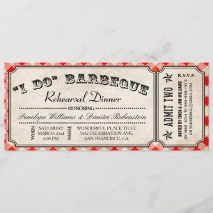 J'AI DES Invitations BBQ Dîner de répétition