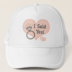 J'ai dit oui le casquette de jeune mariée de